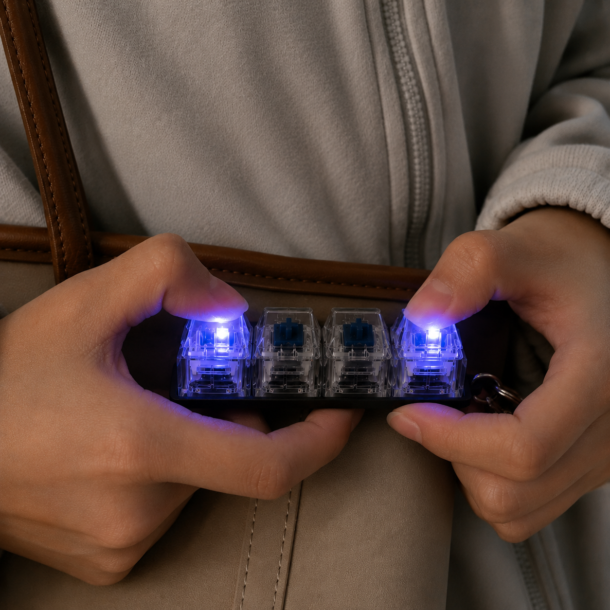 Llavero Antiestrés con Switches y Luces LED